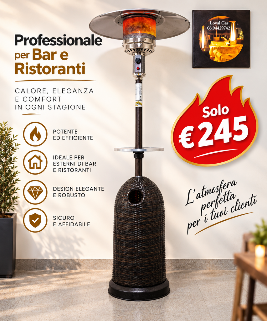 stufa a gas professionale per bar e ristoranti