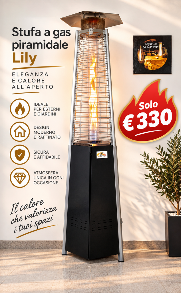stufa piramide esterna Lily
